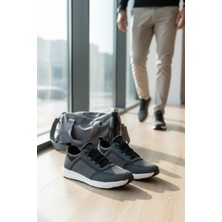 Enoch Şerit Detaylı Lastik Bağcıklı Hafif Taban Casual Erkek Spor Ayakkabı