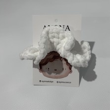 Ayona El Örgüsü 2'li Toka Seti - Pamuklu Ip Beyaz