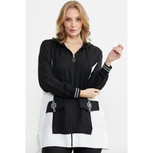 Tudik Collection Sementa 76448 Keten Görünümlü Kapüşonlu Tunik Takım