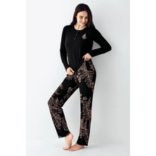Tudik Collection Arnetta 3439-S Kadın Uzun Kol Pijama Takım