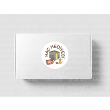 Casalinghi Hac Hediyesi Etiketi Allah Kabul Etsin Yuvarlak Mat Sticker Zamzam Hajj Umrah 4 cm (90 Adet)