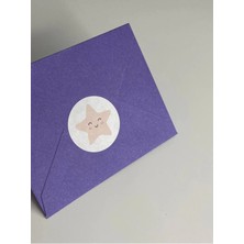 Casalinghi Pembe Gülücük Yıldız Etiketi Yuvarlak Mat Çıkartma Minik Yıldız Round Sticker 3 cm (95 Adet)