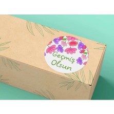 Bisaccia Geçmiş Olsun Stickerı Yuvarlak Mat Etiket 4 cm (40 Adet)