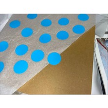 Bisaccia 2 Cm- 100 Adet Mavi Yuvarlak Boş Etiket Yazı Yazılabilir Writable Labels Blank Işaret Küçük Sticker