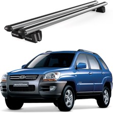 Today Auto Pençe Kia Sportage (2004-2010) Uyumlu Gri Ara Atkı Port Bagaj Tavan Barı