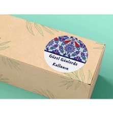 Bisaccia Güzel Günlerde Kullanın Etiketi 2 Yuvarlak Mat Sticker 4 cm (40 Adet)