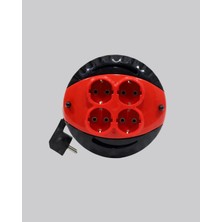 Aydogan's Türkiye Üretimi 5 Metre 4 Prizli Kablolu Makara