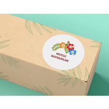 Bisaccia Mutlu Bayramlar Etiketi Ramazan Bayramı Festa Tebrikler 4 cm - 40 Adet