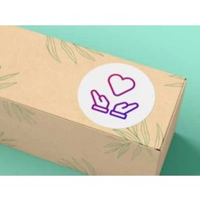 Casalinghi Sevgililer Günü Serisi 1 Etiketi Yuvarlak Mat Çıkartma Valentine's Day Round Sticker 4 cm (40 Adet)