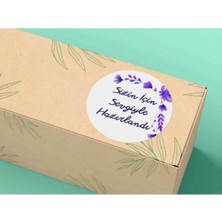 Bisaccia Sizin Için Sevgiyle Hazırlandı Sticker 4 cm (100 Adet)