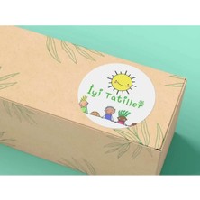 Bisaccia Iyi Tatiller Etiketi Çocuk Karne Summer Season 4 cm (40 Adet)