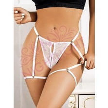 Tudik Collection Nightlight 9139 Bacak Bantlı Özel Bölgesi Açık Fantazi Külot