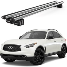 Today Auto Pençe Infiniti FX37 (2008 ve Sonrası) Uyumlu Gri Ara Atkı Port Bagaj Tavan Barı