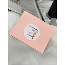 Bisaccia Iyi Tatiller Sevimli Sticker Mat Etiket 4 cm (40 Adet)