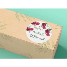 Bisaccia Kur'an Okumayı Öğrendim Etiketi Yaz Kur'an Kursu Sticker Ödül 4 cm (40 Adet)