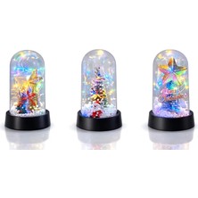 Aydogan's Yılbaşı Temalı Işıklı  Dekoratif Cam Fanus ALK5038