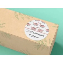 Bisaccia Sevimli Güzel Günlerde Kullanın Etiket Yuvarlak Mat Stıcker 4 cm (40 Adet)