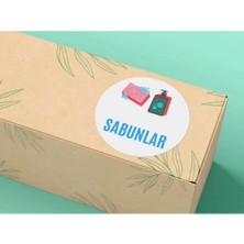 Casalinghi Sabunlar Etiketi Okul Serisi Yuvarlak Sticker Mat Etiket 4 cm (40 Adet)