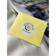 Bisaccia Sen Çok Özelsin Etiketi Renkli Yuvarlak Mat Stıcker 4 cm (40 Adet)