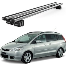 Today Auto Pençe Mazda 5 (2005-2010) Uyumlu Gri Ara Atkı Port Bagaj Tavan Barı