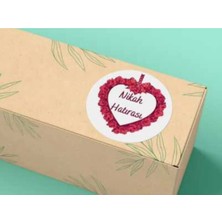 Bisaccia Nikah Hatırası Etiketi Mat Yuvarlak Sticker Wedding Ceremony 4 cm (40 Adet)