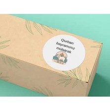 Casalinghi Kurban Bayramınız Mübarek Olsun Yuvarlak Mat Etiket Qurban Bayramınız Mübarek 4 cm (40 Adet)