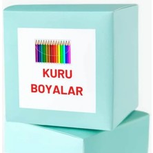 Casalinghi Kuru Boyalar Temalı Okula Dönüş Etiketi Kare Mat Sticker Thank You Serisi 4.5 cm (40 Adet)