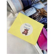 Bisaccia Seni Çok Seviyorum Etiketi Kalpli Ayıcık Çiçekçi Hediye Süpriz Love You 4 cm (40 Adet)