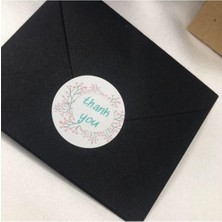 Bisaccia Thank You Yuvarlak Etiket Sticker Autocollant Mulsaq Pegatina Aufkleber 3 cm - 400 Adet