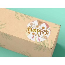 Bisaccia Happy Mom Sevimli Sticker Mat Etiket Baby Shower Serisi 4 cm (40 Adet)