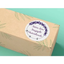Bisaccia Sizin Için Sevgiyle Hazırlandı Etiket Mat Sticker Lovingly Prepared For You 4 cm 100 Adet