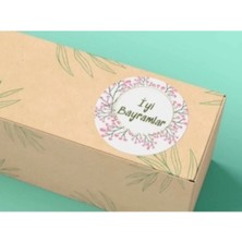 Bisaccia Ramazan Bayramı Etiketi Tebrikler Sticker Iyi Bayramlar Kurban Festa Etiket 3 cm - 100 Adet