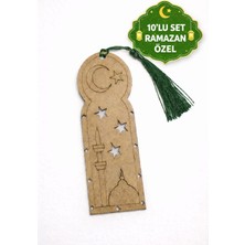 Ahşap Boyama Kitap Ayracı Ramazan 10'lu Set