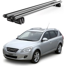 Today Auto Pençe Kia Cee'd Sportwagon (2006-2012) Uyumlu Gri Ara Atkı Port Bagaj Tavan Barı