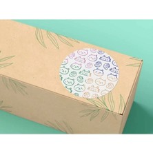 Bisaccia Kedicikler Sevimli Etiket Renkli Patili Yuvarlak Mat Sticker 4 cm (40 Adet)