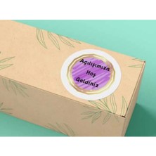 Bisaccia Açılışımıza Hoş Geldiniz Etiketi Mat Yuvarlak Sticker Welcome 4 cm (40 Adet)
