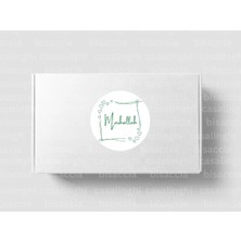 Casalinghi Yeşil Renkli Mashallah Etiketi Yuvarlak Mat Sticker Bebek Partisi Kutlama Mevlit 4 cm (90 Adet)