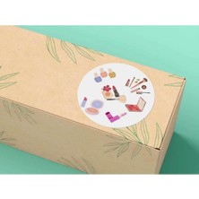 Bisaccia 3 cm (100 Adet) Kozmetik Etiketi Kuaför Güzellik Salonu Bakım Estetik Merkezi Cosmetic Mat Sticker