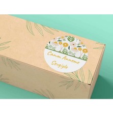 Bisaccia Canım Anneme Sevgiyle Etiketi Anneler Günü Adesivi 4 cm (100 Adet)