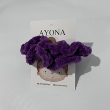 Ayona El Örgüsü 2'li Toka Seti - Pamuklu Ip Mor