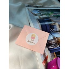 Bisaccia Seni Seviyorum Etiketi Yuvarlak Mat Stıcker Sevgi Serisi 4 cm (100 Adet)