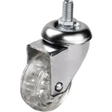 Aydogan's 302 - 50X20 mm Şeffaf Makaralı Vidalı Teker