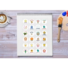 Casalinghi Karışık Başarılar Etiketi Öğrenci Öğretmen Mat Çıkartma Ödül Etiketleri Reward 4 cm (120 Adet)