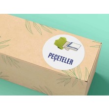 Casalinghi Peçeteler Etiketi Okul Seri Yuvarlak Sticker Mat Etiket 4 cm (40 Adet)