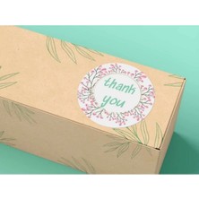 Bisaccia Teşekkür Etiketleri Serisi Thank You Sticker Autocollant Mulsaq Pegatina Aufkleber 3 cm - 1000 Adet