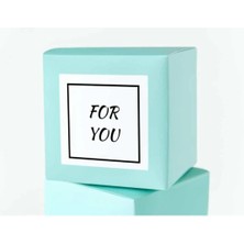 Bisaccia For You Sticker Mat Wrapping Greetings Black White Sade 3.5 cm - 40 Adet
