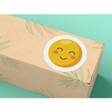 Casalinghi Sevimli Gülücükler Yuvarlak Mat Etiket Cute Round Sticker 3 cm (95 Adet)