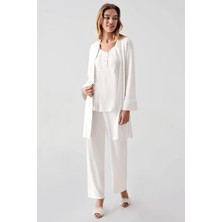 Tudik Collection Freshness 321 Kadın Sabahlıklı Pijama Takımı