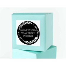 Bisaccia Güzel Günlerde Kullanmanız Dileğiyle Kuşe Etiket 5x5 cm - 40 Adet