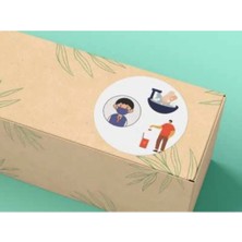 Bisaccia Hijyen Etiketi Yuvarlak Mat Stıcker Hijyen Serisi 4 cm (40 Adet)
